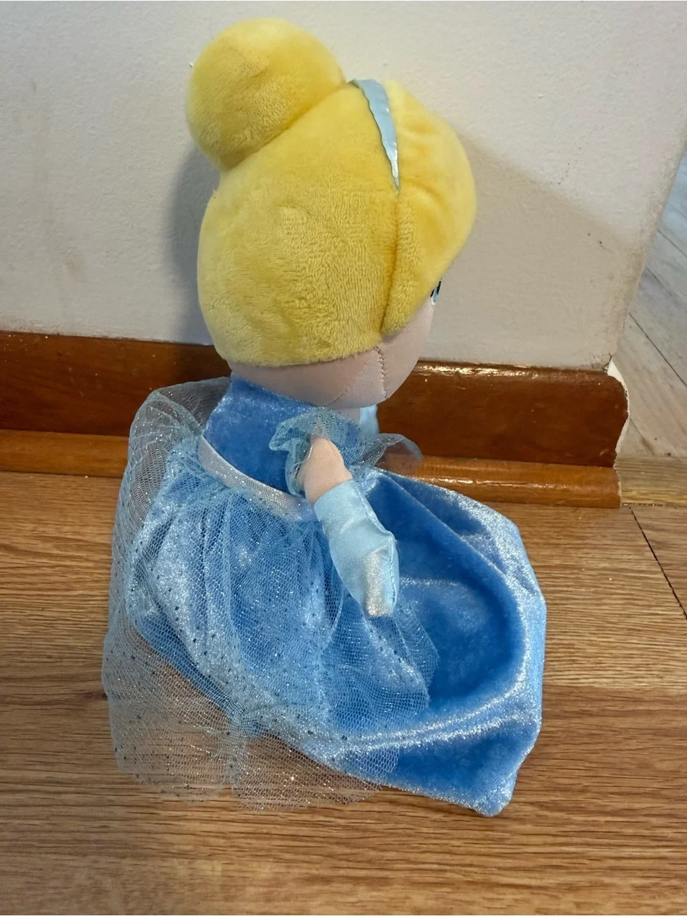 Cinderella Baby Blue Dress Princess Plush Toy DISNEY Baby Stuffed Doll 12